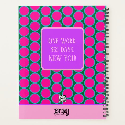 Bloesem Inspirerende Groene Bloemen Gepersonalisee Planner (Achterkant)