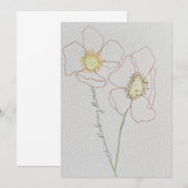 bloesem kaart (Voorkant / Achterkant)