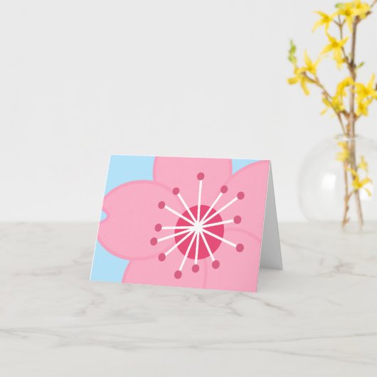 bloesem kaart (Gele Bloem)