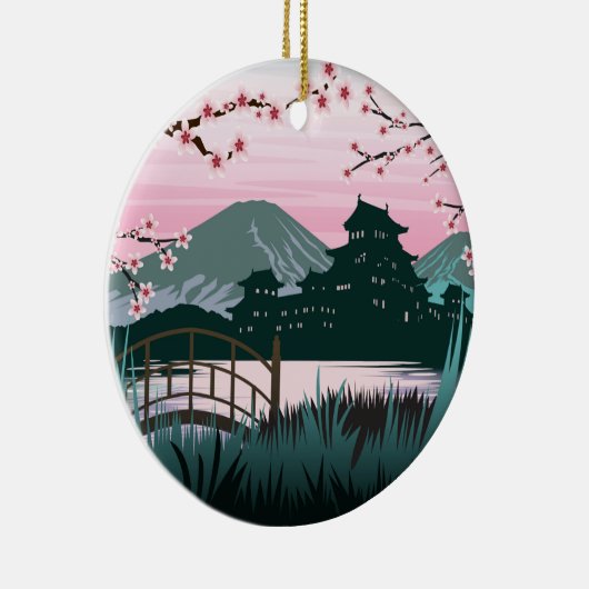 bloesem keramisch ornament (Rechts)