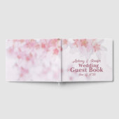 Bloesem Kersenbloesem Roze en Witte Aangepaste Naa Gastenboek (Volledig)
