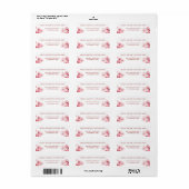 Bloesem Kersenbloesem Roze Wit | Trouwen Etiket (Full Sheet)