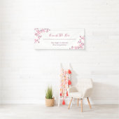 Bloesem Kersenbloesem Witte Zakelijke Spandoek (Insitu)