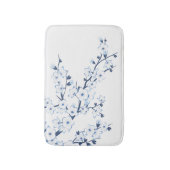 Bloesem Kersenbloesems Blauw Wit Badmat (Voorkant Verticaal)