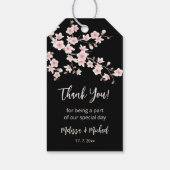 Bloesem Kersenbloesems Dank Je Cadeaulabel (Achterkant)