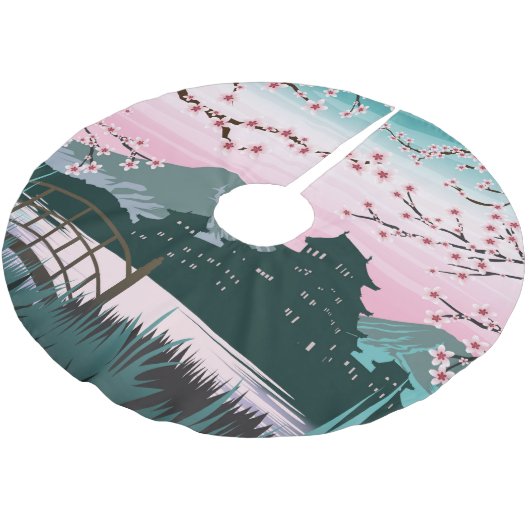 bloesem kerstboom rok (Gekanteld)