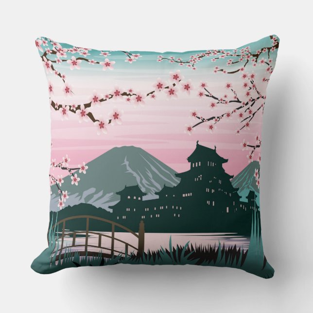 bloesem kussen (Voorkant)