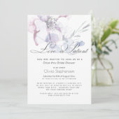 Bloesem Liefde is Geduldig Drive Thru Bruidsfeest Kaart (Staand voorkant)