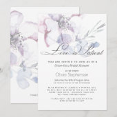 Bloesem Liefde is Geduldig  Drive Thru Bruidsfeest Kaart (Voorkant / Achterkant)