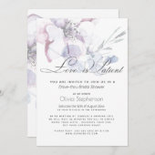 Bloesem Liefde is Geduldig  Drive Thru Bruidsmeisj Kaart (Voorkant / Achterkant)