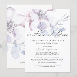 Bloesem Liefde is Geduldig Drive Thru Bruidsuitno Kaart