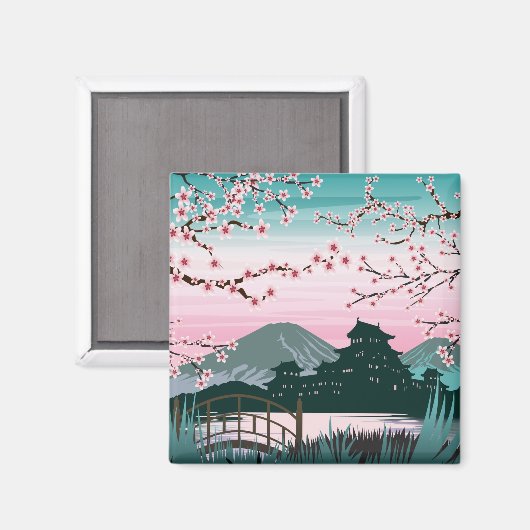 bloesem magneet (Voorkant / Achterkant)