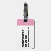 Bloesem: Meisjeskracht Bagagelabel (Achterkant verticaal)