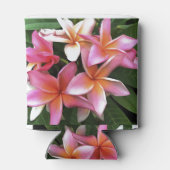 bloesem met Bleek roze Frangipani Blikjeskoeler (Achterkant)