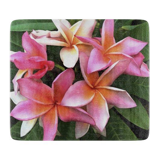 bloesem met Bleek roze Frangipani Snijplank (Voorkant)