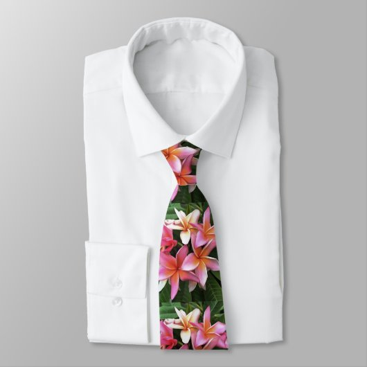 bloesem met Bleek roze Frangipani Stropdas (Gebonden)