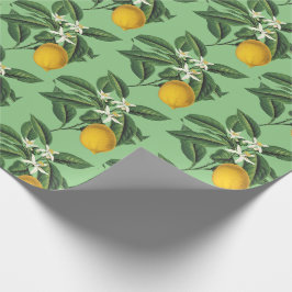bloesem met botanische lonten cadeaupapier