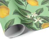  bloesem met botanische lonten cadeaupapier (Rol Hoek)