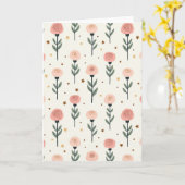 Bloesem Moederdag Patronenkaart Kaart (Gele Bloem)
