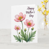 Bloesem Moederdag Scriptkaart Kaart (Gele Bloem)