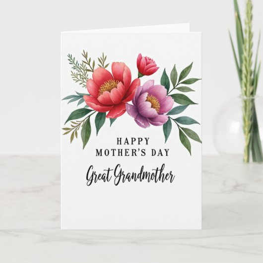 Bloesem Moederdag Waardeerkaart Kaart (Voorkant)