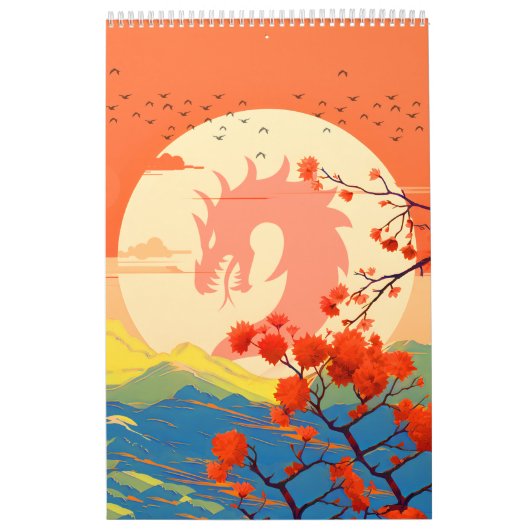 BLOESEM NATUUR BERG DRAGON  KALENDER (Hoes)