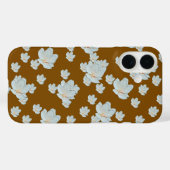 Bloesem op bruin Case-Mate iPhone case (Achterkant (horizontaal))