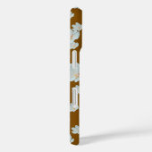 Bloesem op bruin Case-Mate iPhone case (Achterkant / Rechts)