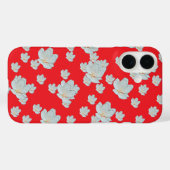 Bloesem op rood Case-Mate iPhone case (Achterkant (horizontaal))