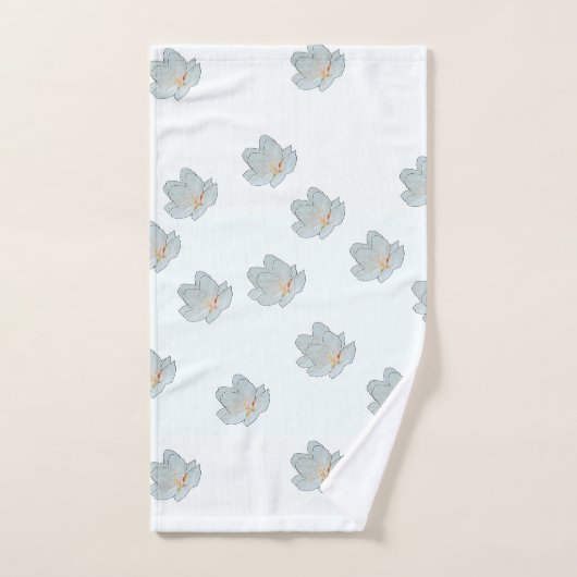 Bloesem op wit bad handdoek (Handdoek)