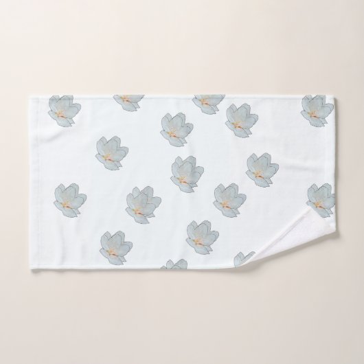 Bloesem op wit bad handdoek (Handdoek)