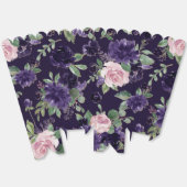 bloesem | Paarse en roze roos bloemmotief Bedankdoosjes (Ongevouwen)