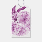 Bloesem paarse mauve bloem waterverf geschenk labe cadeaulabel (Voorkant)