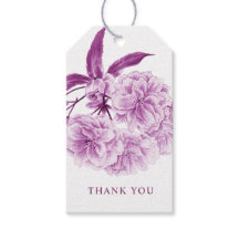 Bloesem paarse mauve bloem waterverf geschenk labe