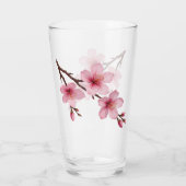 Bloesem Roze Kersenbloesem Glas (Achterkant)