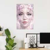 Bloesem Sereniteit Muze Poster (Thuiskantoor)
