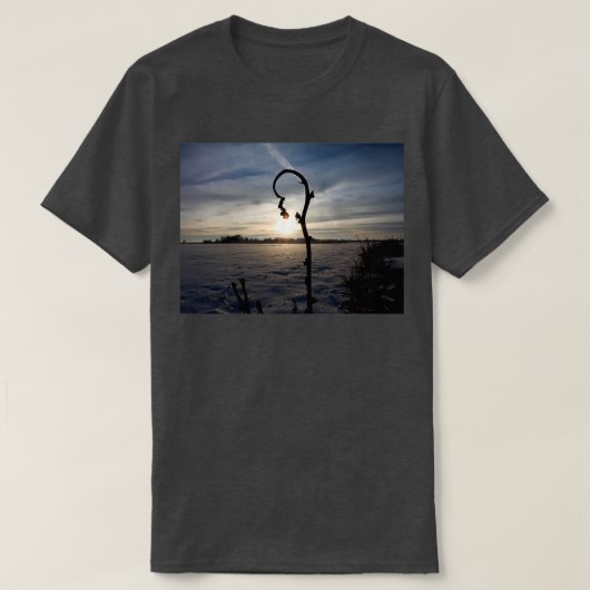bloesem van de winterzonnebloem t-shirt (Design voorkant)