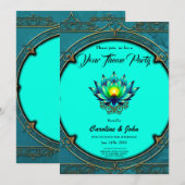 Bloesem van Elegantie, Mystieke Lotus. Kaart (Voorkant / Achterkant)