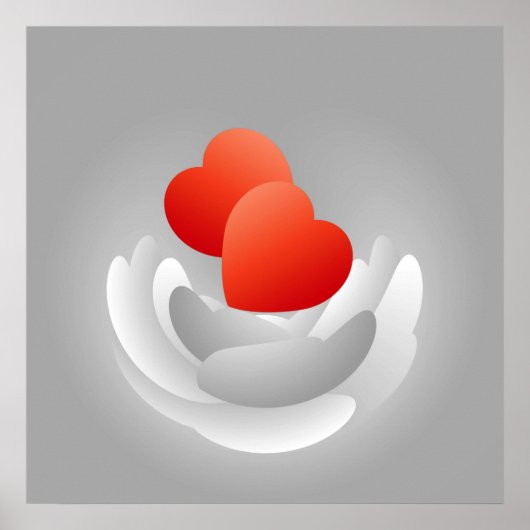 bloesem van harten poster (Voorkant)