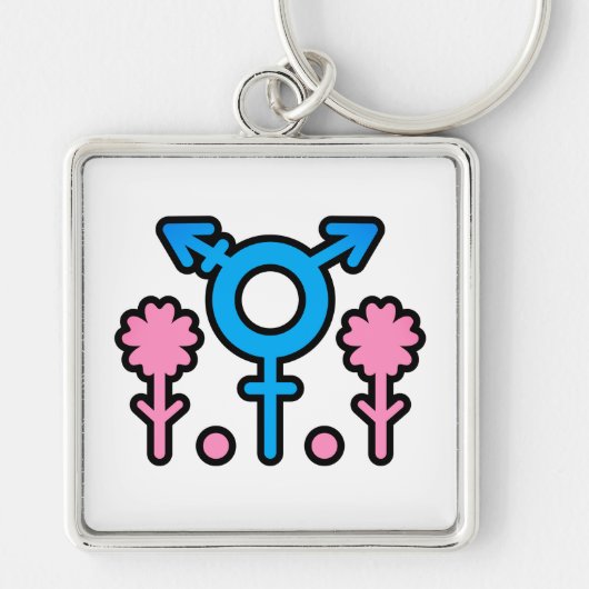 Bloesem van Pride Sleutelhanger (Voorkant)