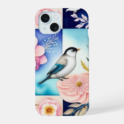 Bloesem & Vogel iPhone 15 Case (Achterkant)