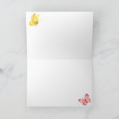 Bloesem vogel vlinder kaart (Binnen)