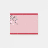 Bloesem vogelkooi rood 'Licht' Post-it® Notes (Voorkant)