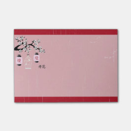 Bloesem vogelkooi rood 'Licht' Post-it® Notes