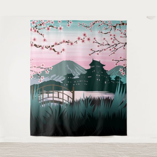 bloesem wandkleed (Voorkant)