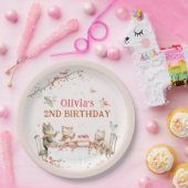 Bloesemfeest met katten papieren bordje (Feest)