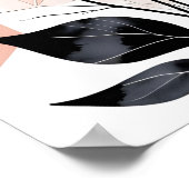 bloesemgeometrie poster (Hoek)