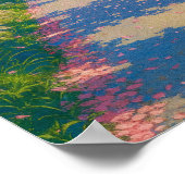 Bloesempad in de lente - Japanse kimono-meisjeskun Poster (Hoek)