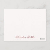 Bloesemrand~Dankkaart 3 Briefkaart (Achterkant)