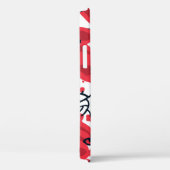 Bloesemrood: Abstract handgetekend patroon. Case-Mate iPhone Case (Achterkant / Rechts)